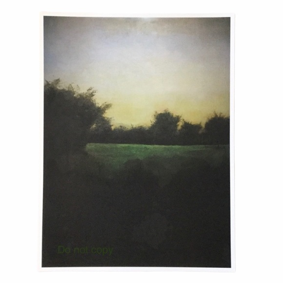 Original large oil painting landscape print - Picture 1 of 2